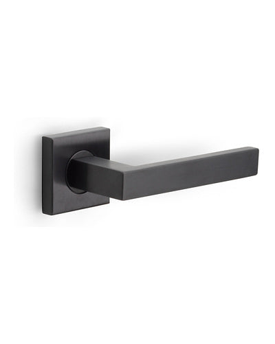 MANILLA ROSETA C/muelle PVD GRIS PLOMO BASICS BSQ2-G