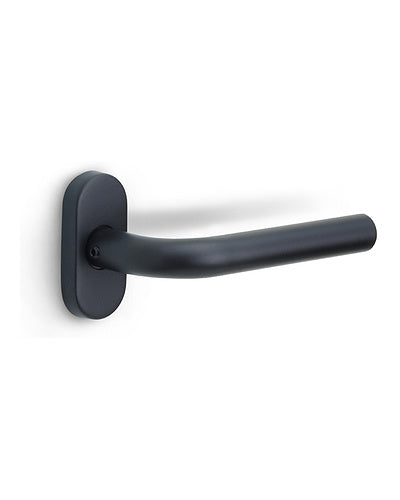 MANILLA ROSETA OVAL BASIC LB3-19B32 G NEGRO MATE