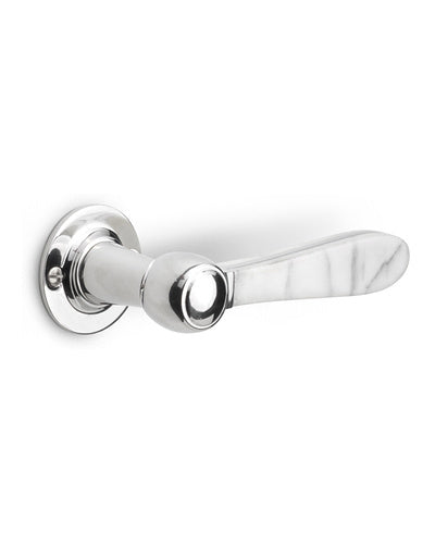 Manilla Formani BOSCO LZ100MA-G — Acero inox pulido / mármol de Carrara