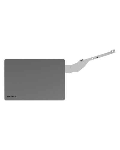 Elevador Häfele Free Slim flap 1.12 antracita – vista del mecanismo
