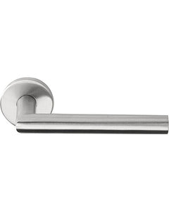 Manilla Formani LB2-19 Basics — Roseta redonda con muelle EN1906, acabado Acero Inox Mate