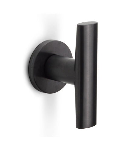 MANILLA ROSETA T C/muelle PVD negro INC PBL103-G
