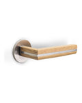 MANILLA ROSETA C/muelle INOX MATE/ROBLE TWO PBL22/50