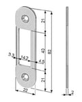 Cerradero AGB Easy-Matic 82 mm – esquema de medidas; acabado no representado
