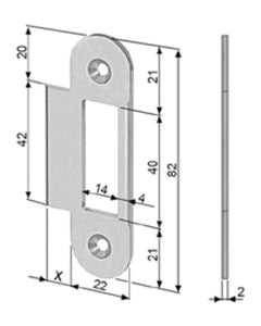 Cerradero AGB Easy-Matic Evolution para puerta de 35 mm — Níquel brillo