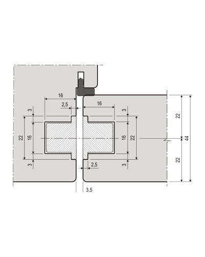 Kit AGB Easy-Touch madera-madera – montaje y polaridades, acabado no representado