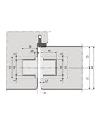 Kit AGB Easy-Touch madera-madera – montaje y polaridades, acabado no representado