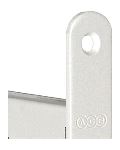 Picaporte AGB Mediana Evolution Blanco – detalle del acabado del frontal