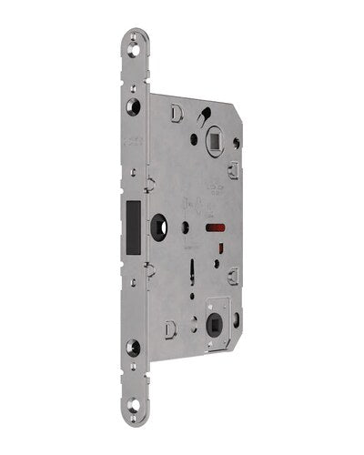 Picaporte AGB Revolution XT baño Natural – vista del mecanismo sin frontal
