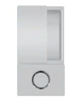 Manilla AGB Wave baño Anodizado plata satinado – pomo de baño