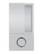 Manilla AGB Wave baño Anodizado plata satinado – pomo de baño