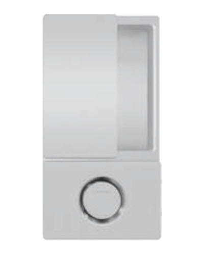 Manilla AGB Wave baño Anodizado plata satinado – pomo de baño