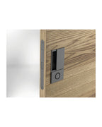 Manilla AGB Wave baño Negro – montaje en puerta de madera