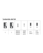 Manilla AGB Wave batiente bano – contenido del kit, acabado no representado