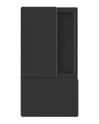 Manilla AGB Wave ciega Negro – vista frontal