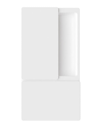 Manilla AGB Wave ciega Blanco – vista frontal
