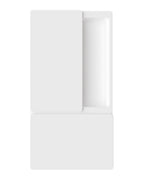 Manilla AGB Wave ciega Blanco – vista frontal