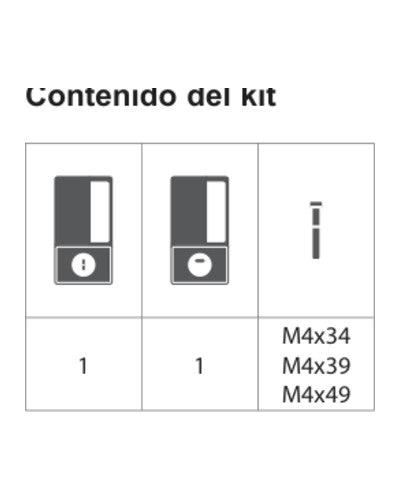 Manilla AGB Wave corredera bano – contenido del kit, acabado no representado