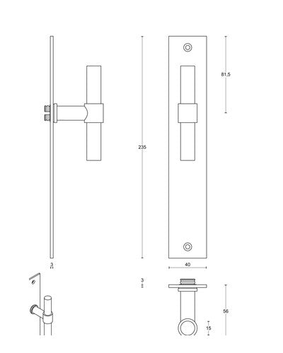 Formani PBT15P236SFC — plano acotado
