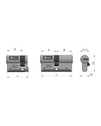 Lince C7 y C7W — plano de medidas A y B