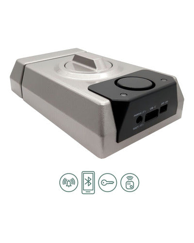 Cerrojo inteligente Lince SMARt7930 con bombillo 50 — Plata — detalle