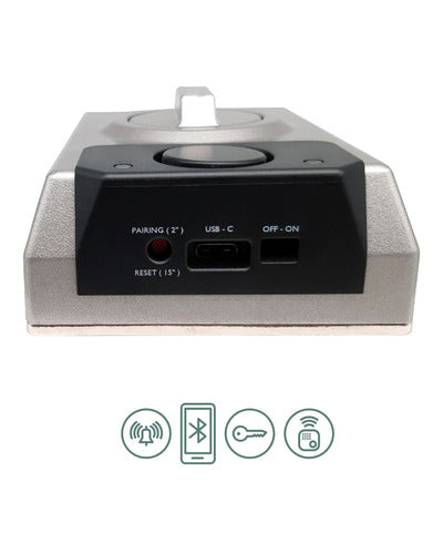 Cerrojo inteligente Lince SMARt7930 con bombillo 50 — Plata — detalle