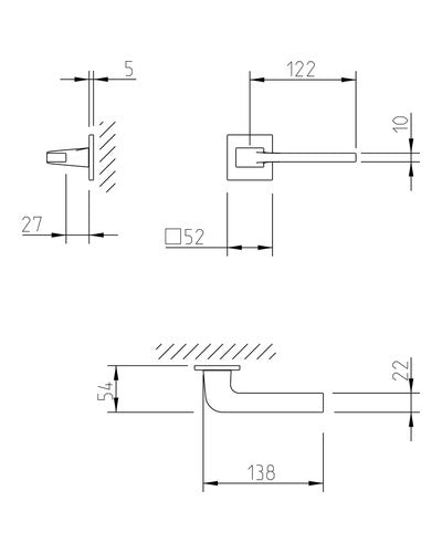 Tupai 3097 5SQ — plano acotado