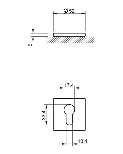 Tupai 4049 5SQ — plano acotado