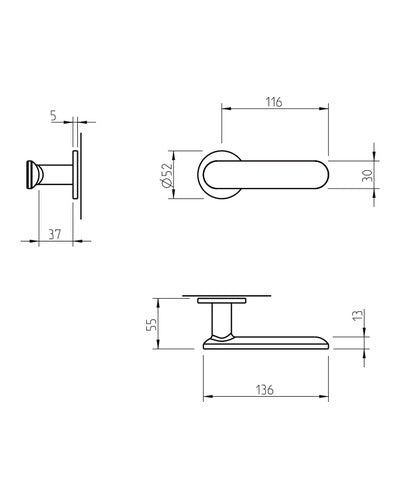 Tupai 4158 5S — plano acotado