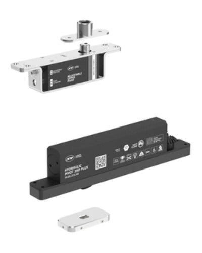 Pivotante hidráulico JNF 350 Plus IN.05.215.HO hasta 350 kg — Inox satinado — vista de producto