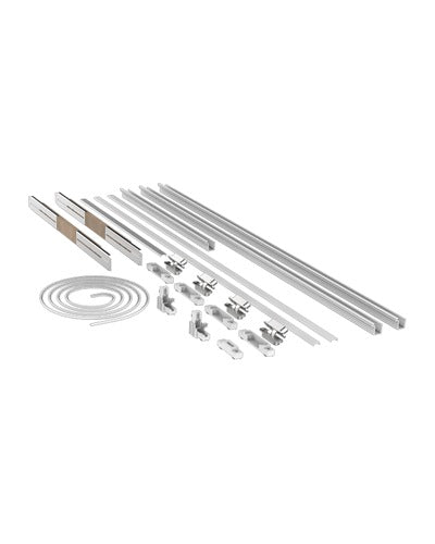 Kit Saheco Line+ Timber — imagen orientativa del modelo (acabado mostrado: plata); cantidades según versión