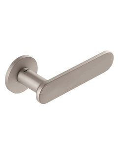 Manilla de puerta Tupai 4158 5S — Roseta redonda, acabado Níquel Perla