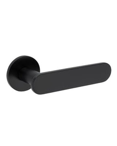 Manilla de puerta Tupai 4158 5S — Roseta redonda, acabado Negro Mate
